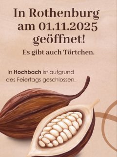 Öffnungszeiten Rothenburg:
Sa.: 09.00 - 18:00Uhr
Mi.-Fr.: 14:00 - 18:00Uhr
#regional #rothenburgobdertauber #burgbernheim #schokolade #schokolademachtglücklich #törtchen #chocolaterie #patisserie #konditorei